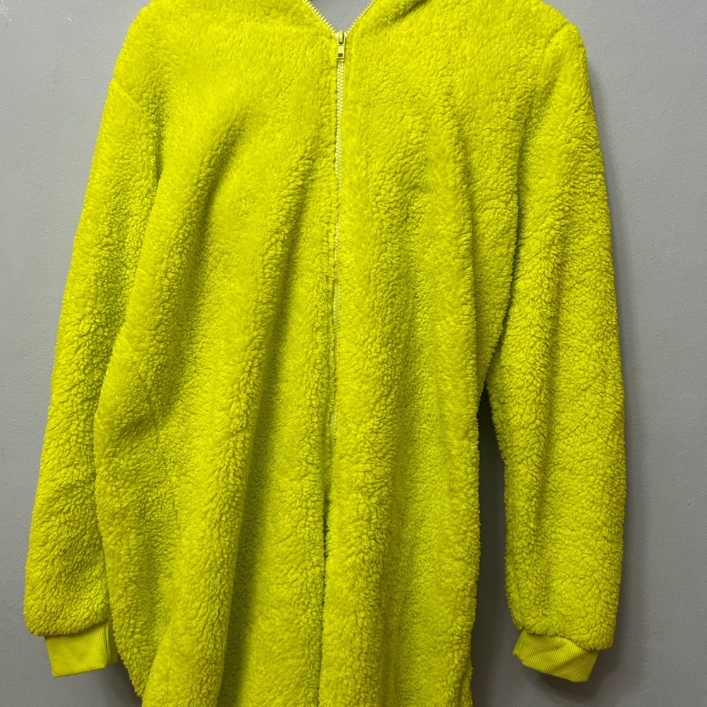 The Grinch Bright Green Fuzzy Onesie
